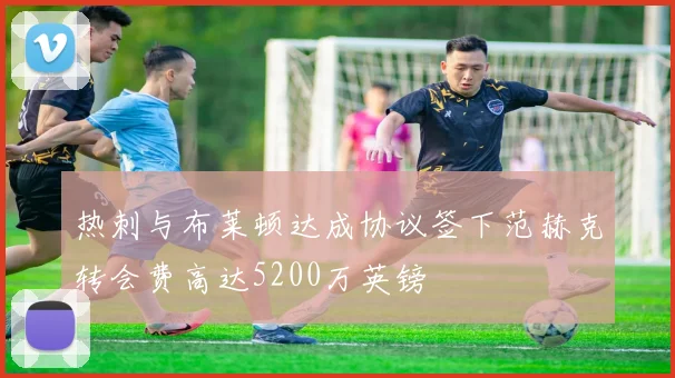 热刺与布莱顿达成协议签下范赫克转会费高达5200万英镑